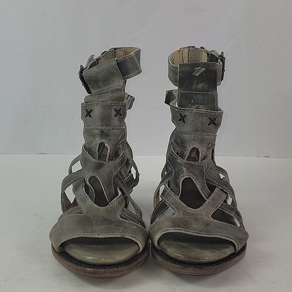 Freebird By Steven Gazelle Stone Gladiator Leather Women's Sandals - Picture 8 of 15